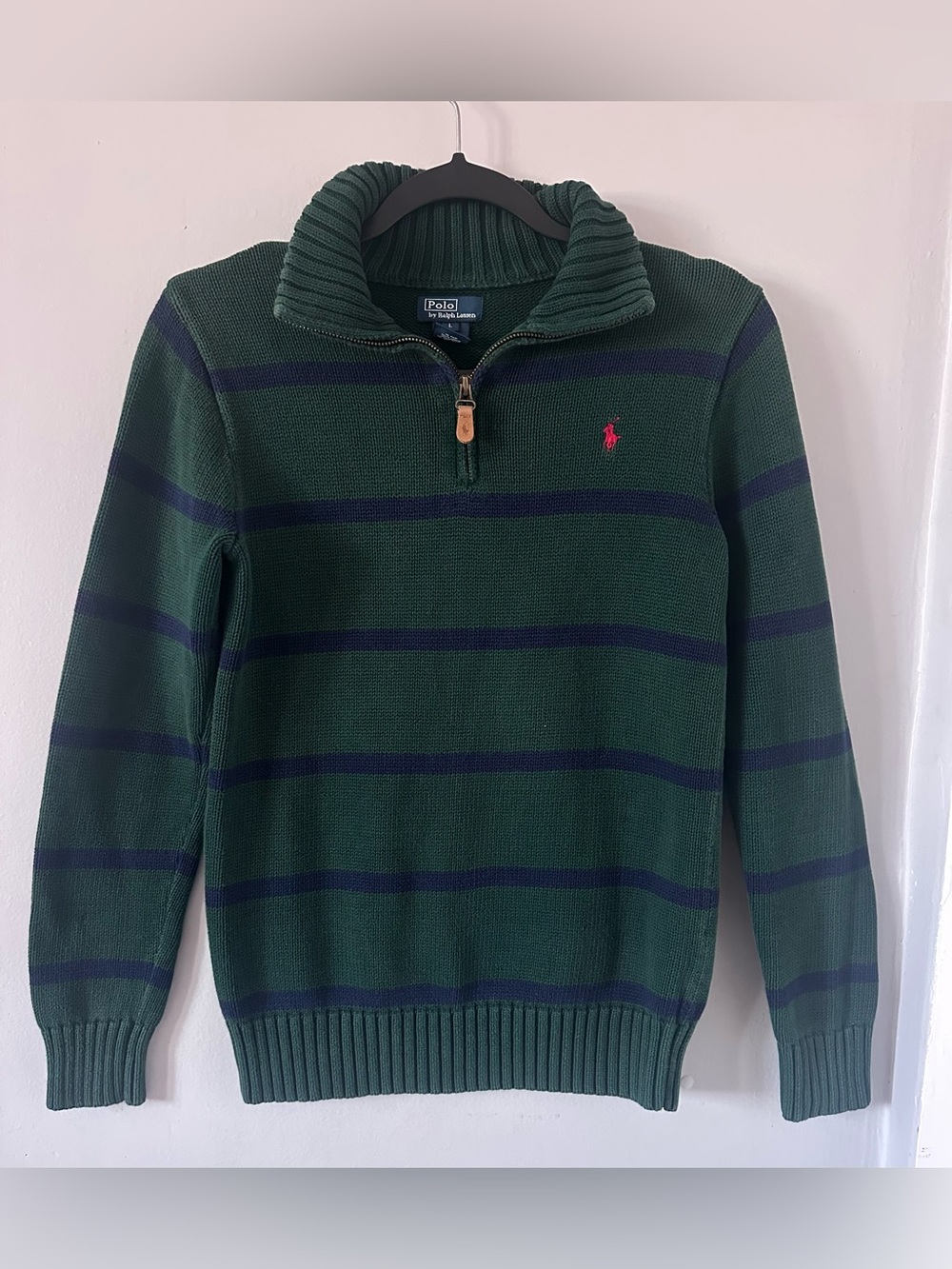 Polo by Ralph Lauren Green and Blue Zip Up Jacket